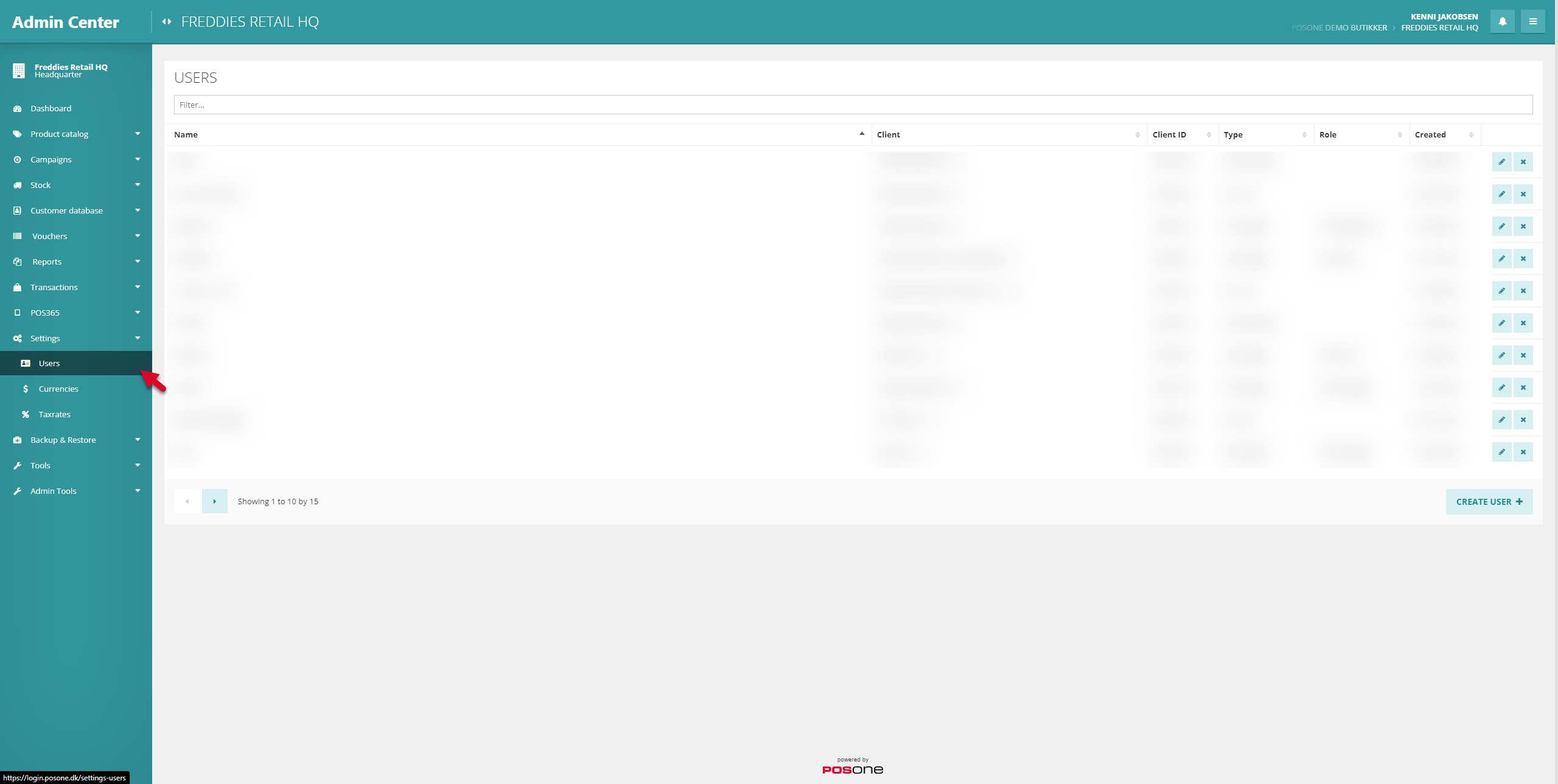 How to - Reset a user password – POS ONE A/S